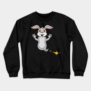 Cute Rabbit Ghost and Flying Crewneck Sweatshirt